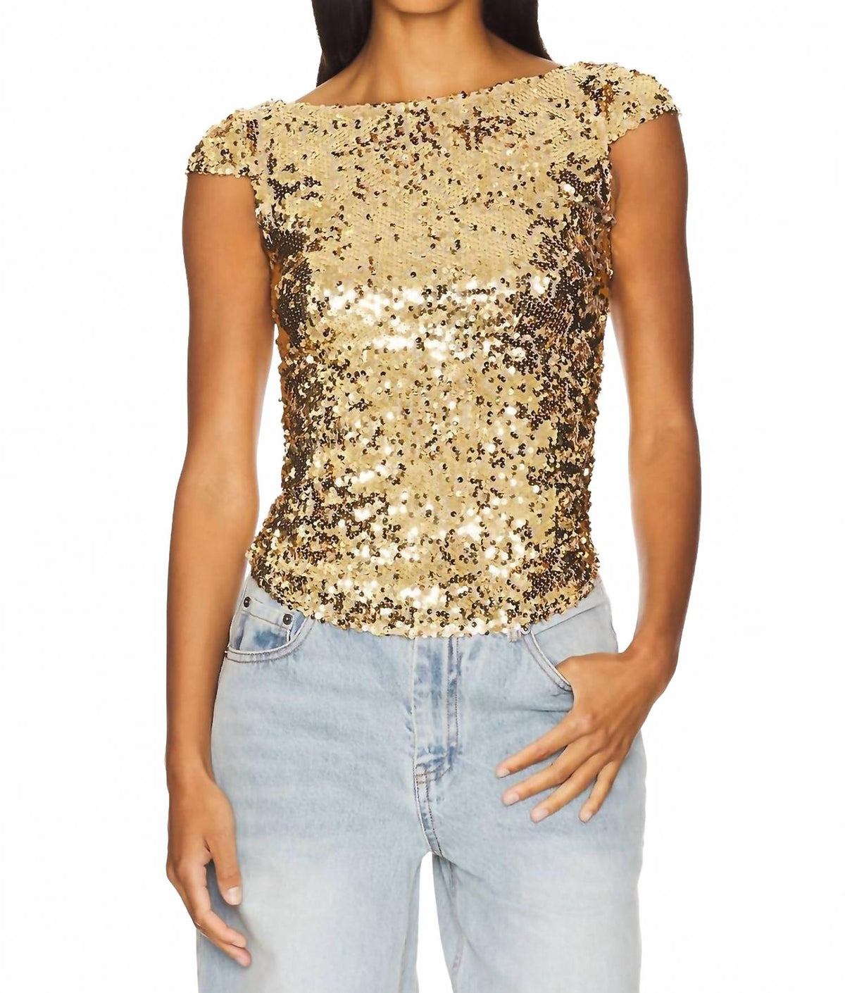 Camiseta color dorado