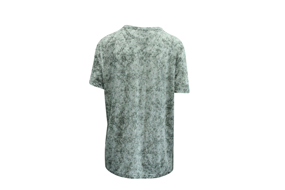 Camiseta de algodón con estampado color gris