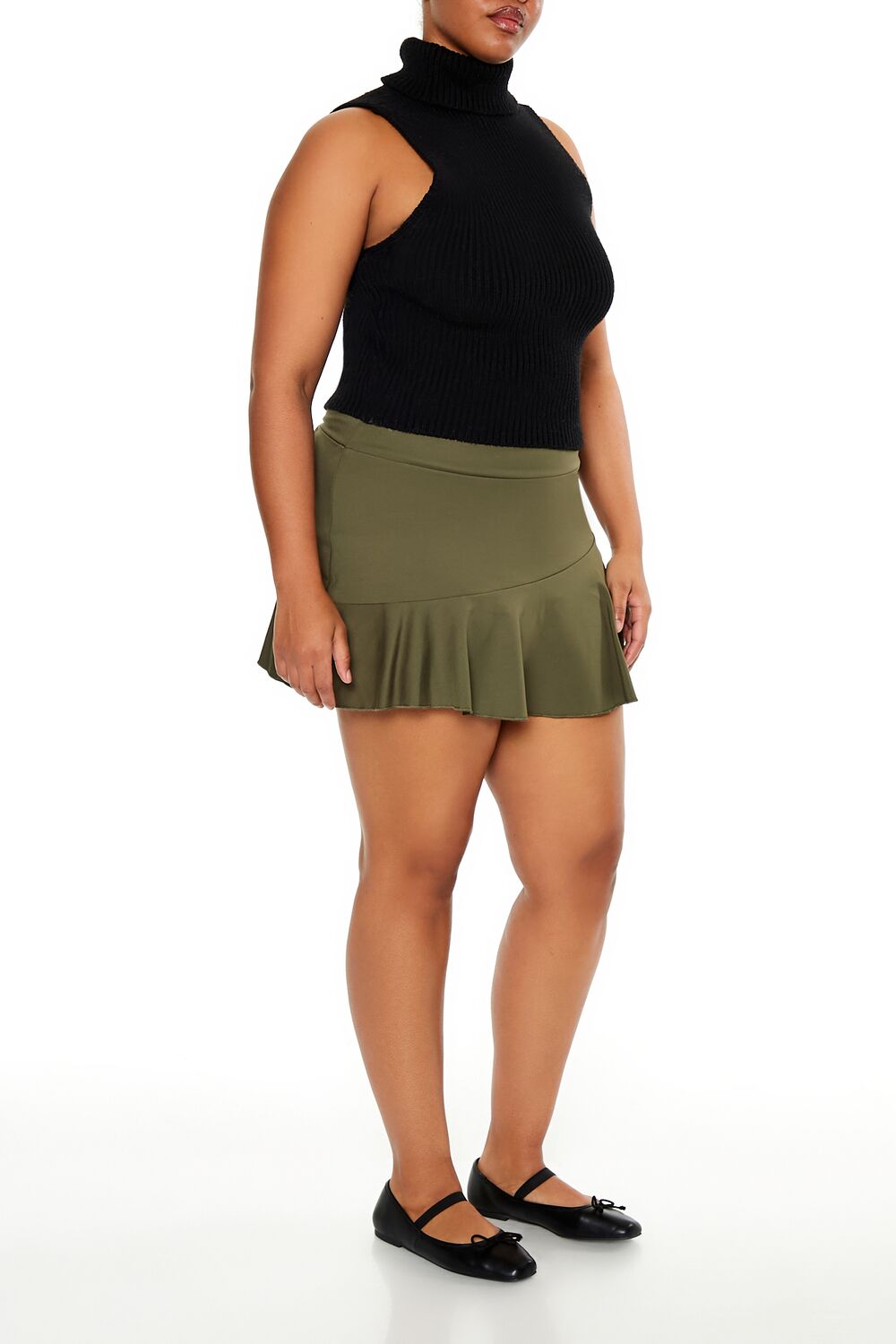 Falda pantalón con pliegues