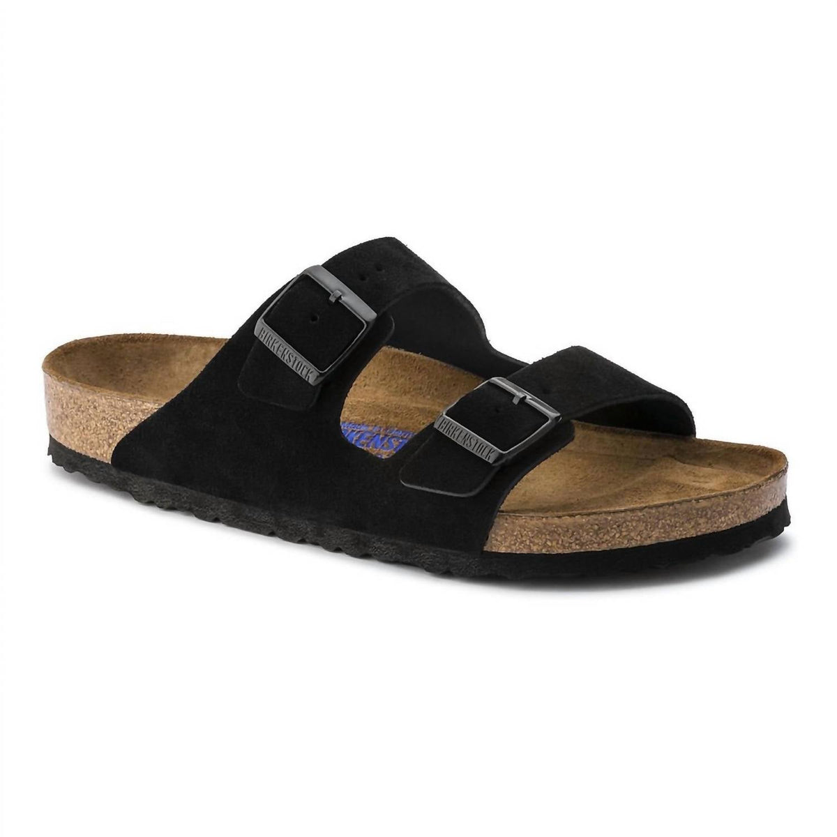 Sandalias unisex de gamuza color negro