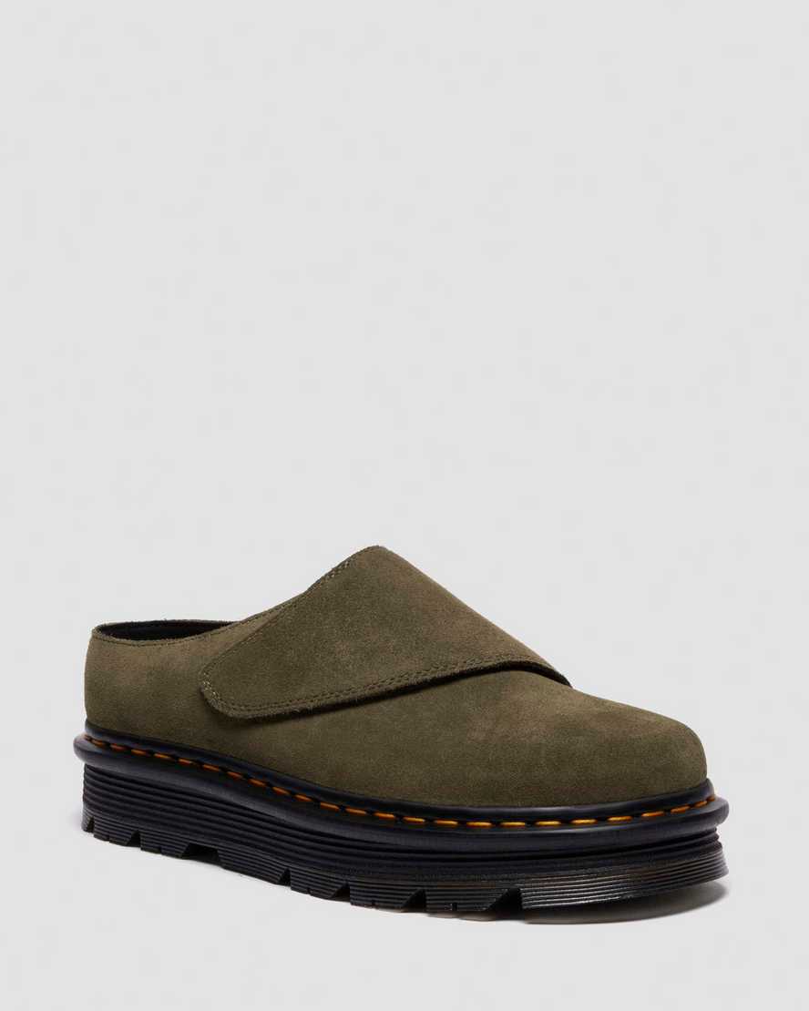 Zapatos destalonados de gamuza
