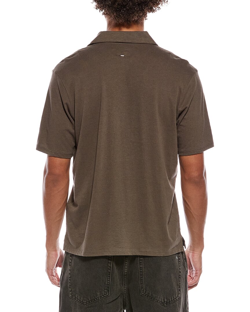 Polo de mezcla de lino