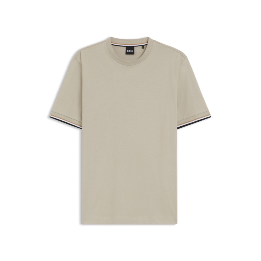 Camiseta de algodón a rayas