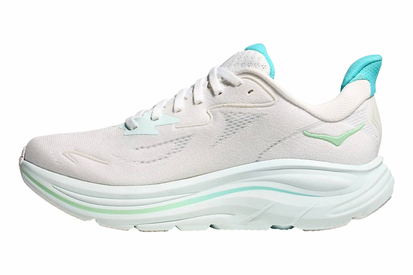 Tenis para correr de mujer color blanco y azul