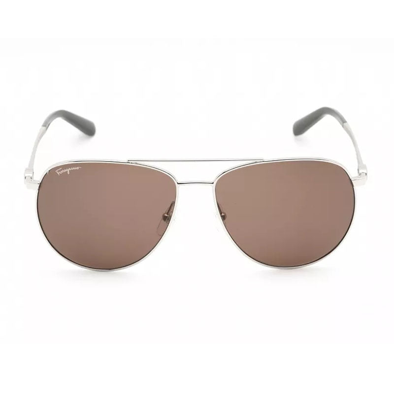 Gafas con lentes polarizados color café y plateado