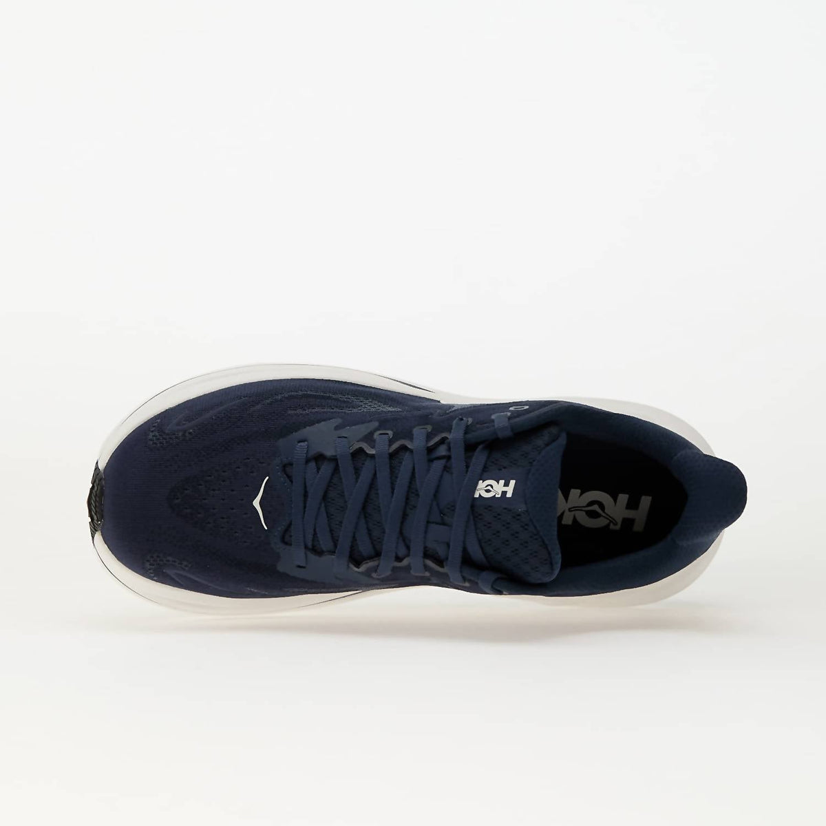 Tenis para correr de hombre color azul marino y blanco