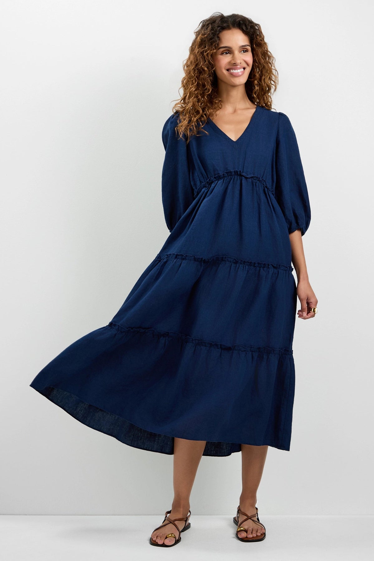 Vestido midi con boleros