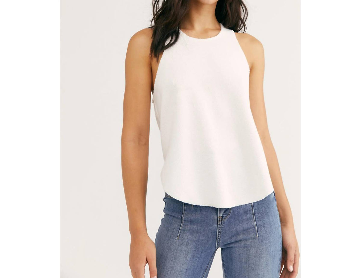 Camiseta sin mangas color blanco