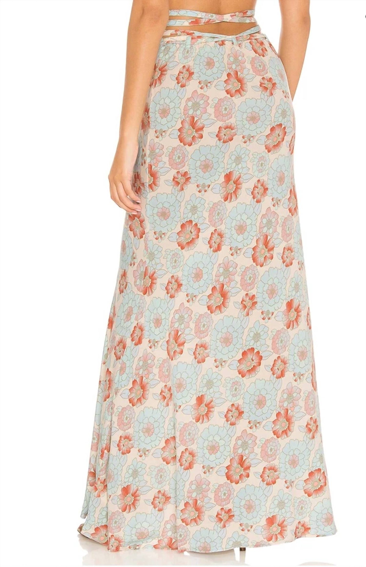 Vestido largo con estampado