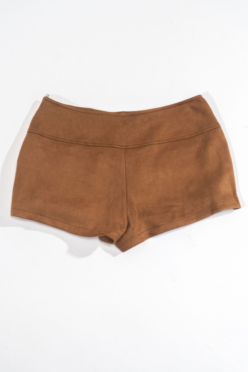 Falda pantalón de gamuza sintética