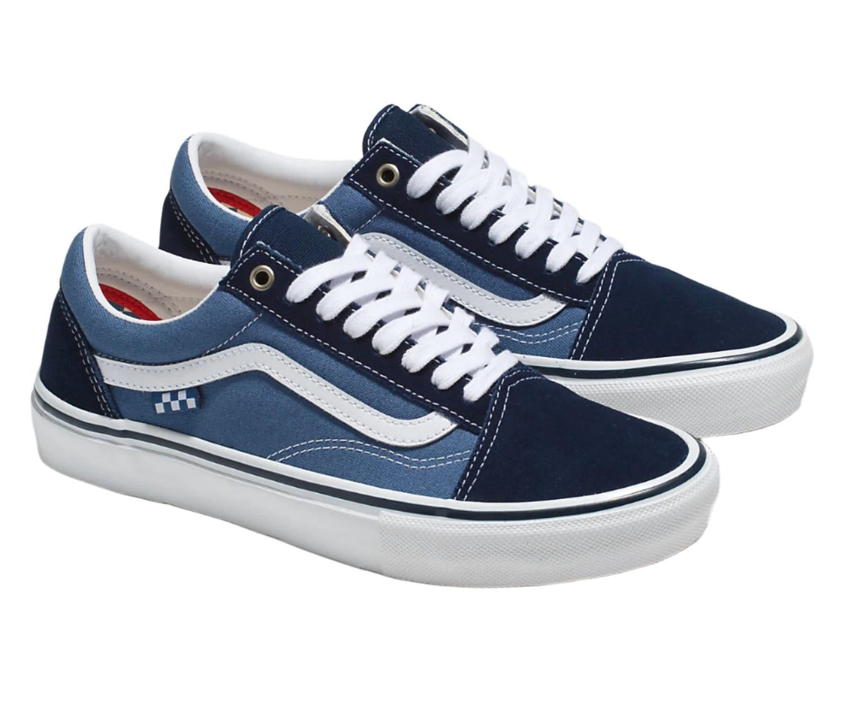 Zapatos de hombre color azul marino y blanco