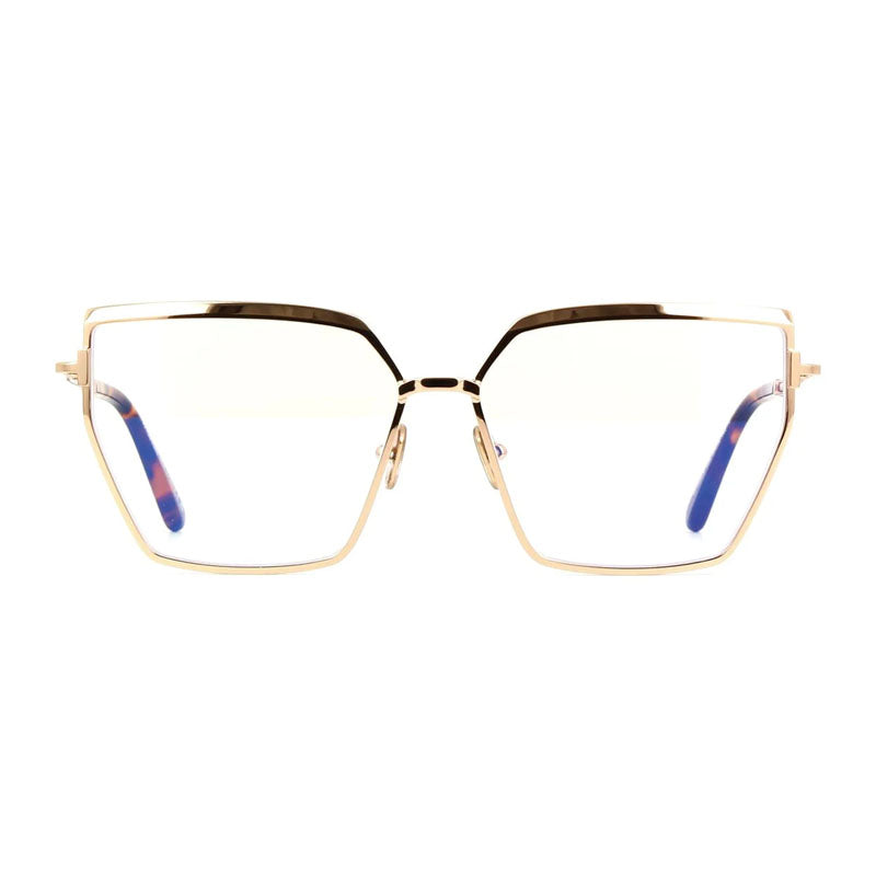 Gafas 57 mm color oro rosa y azul
