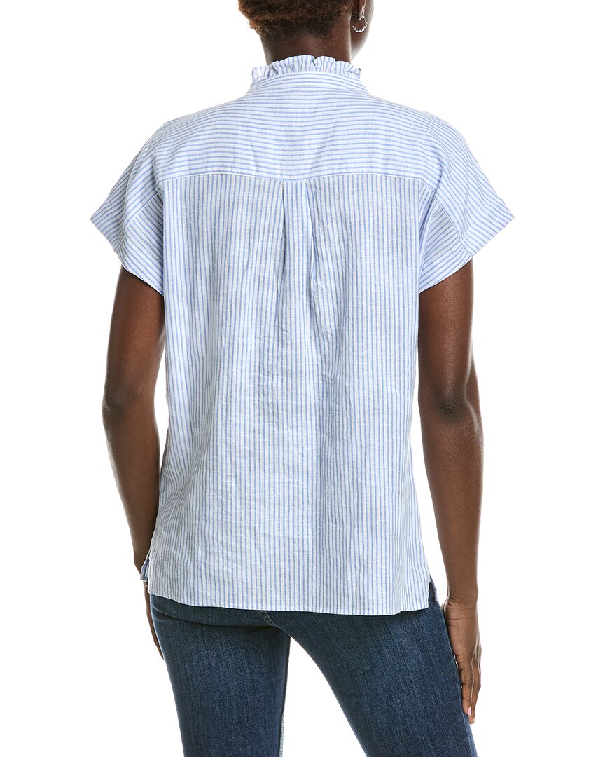 Top de mezcla de lino con boleros