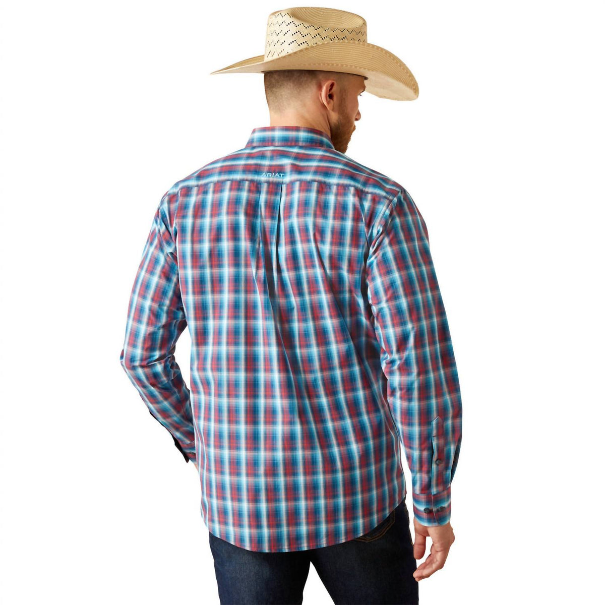 Camisa a cuadros color azul marino