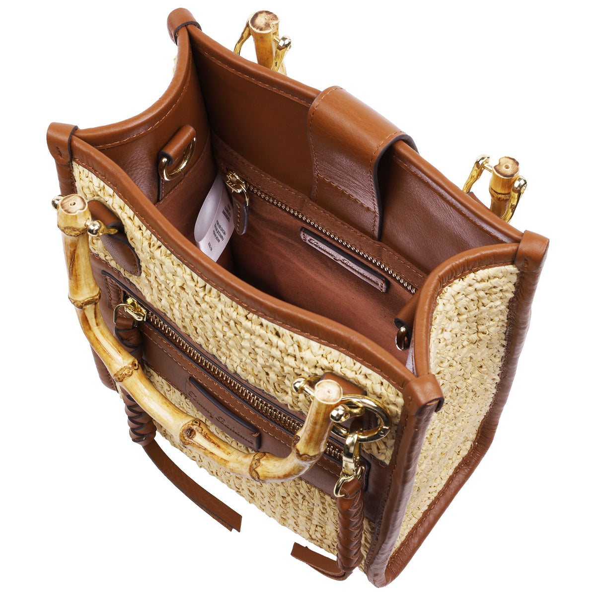 Bolso tote de cuero