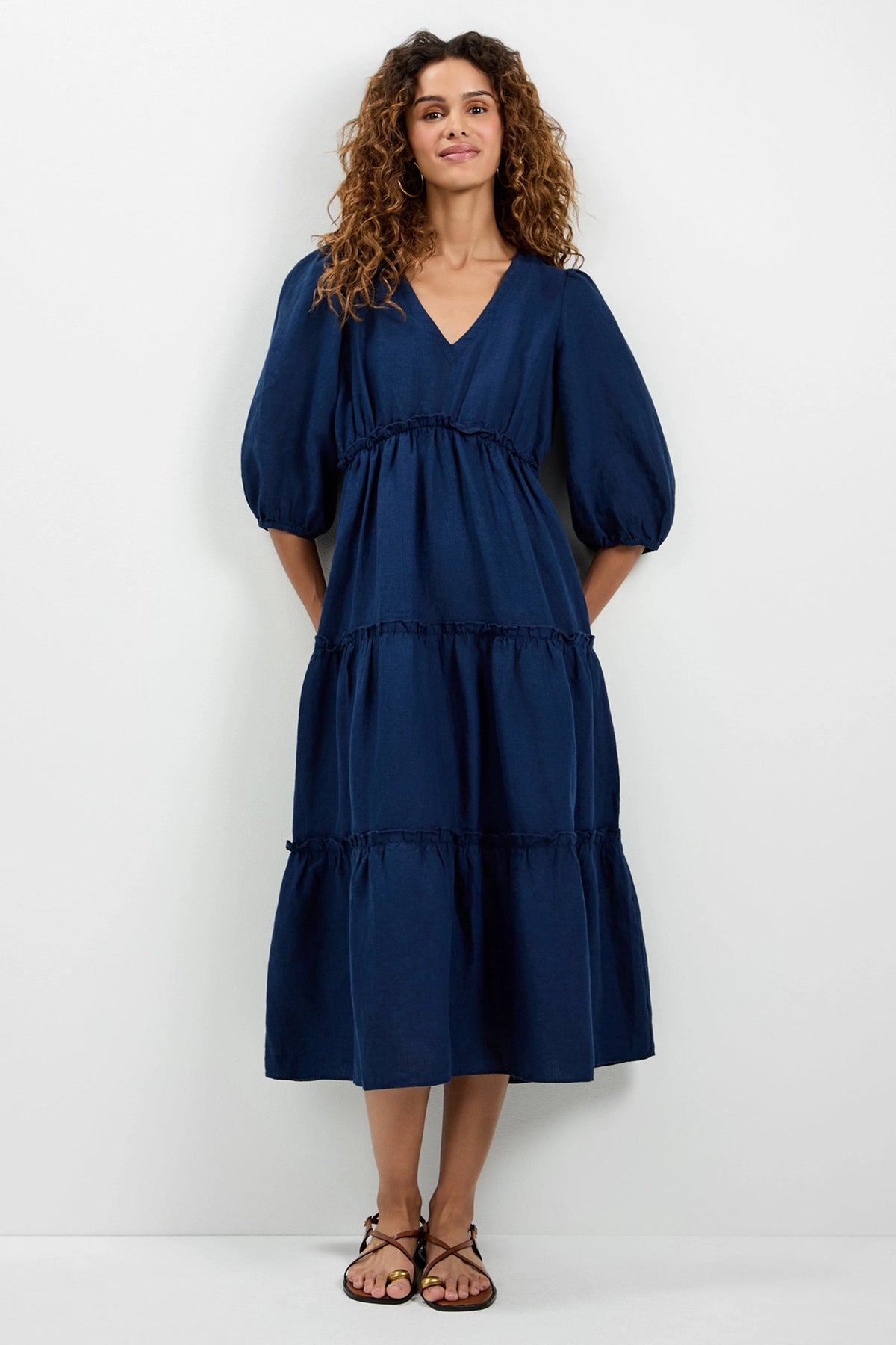 Vestido midi con boleros