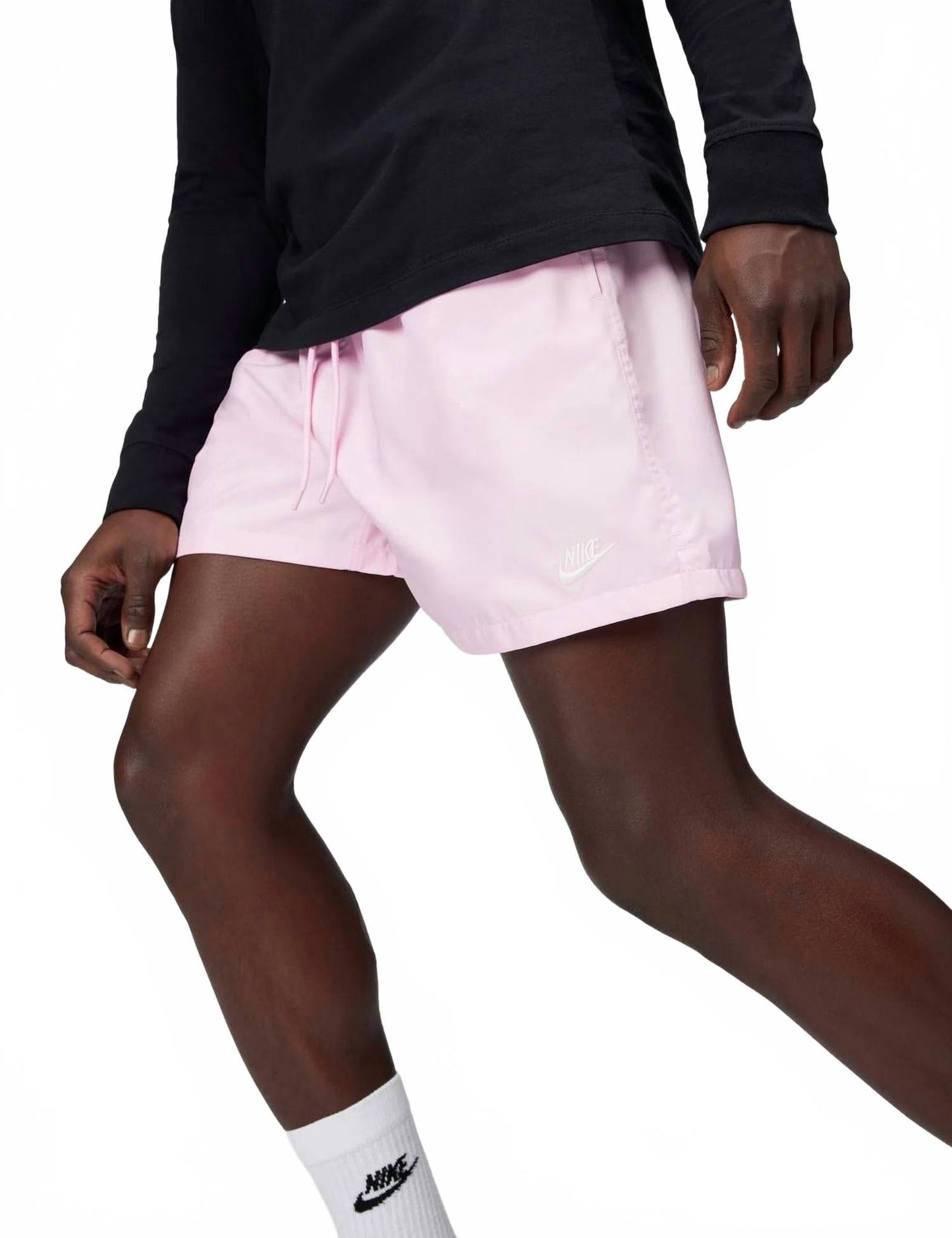 Short color blanco y rosado