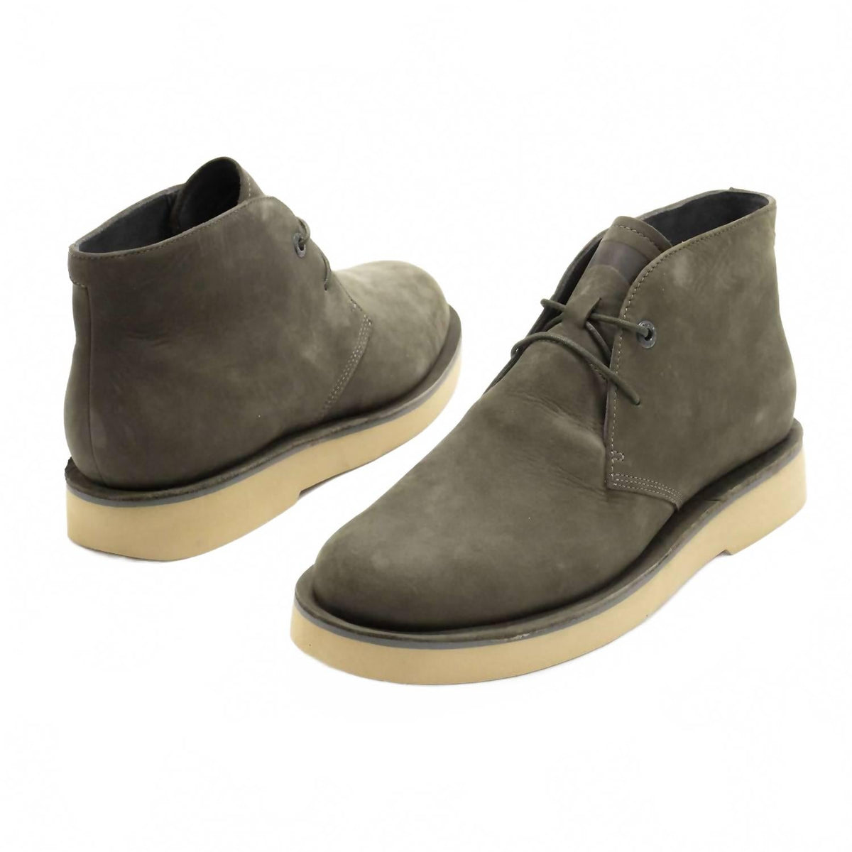 Botines de hombre con cordones color verde