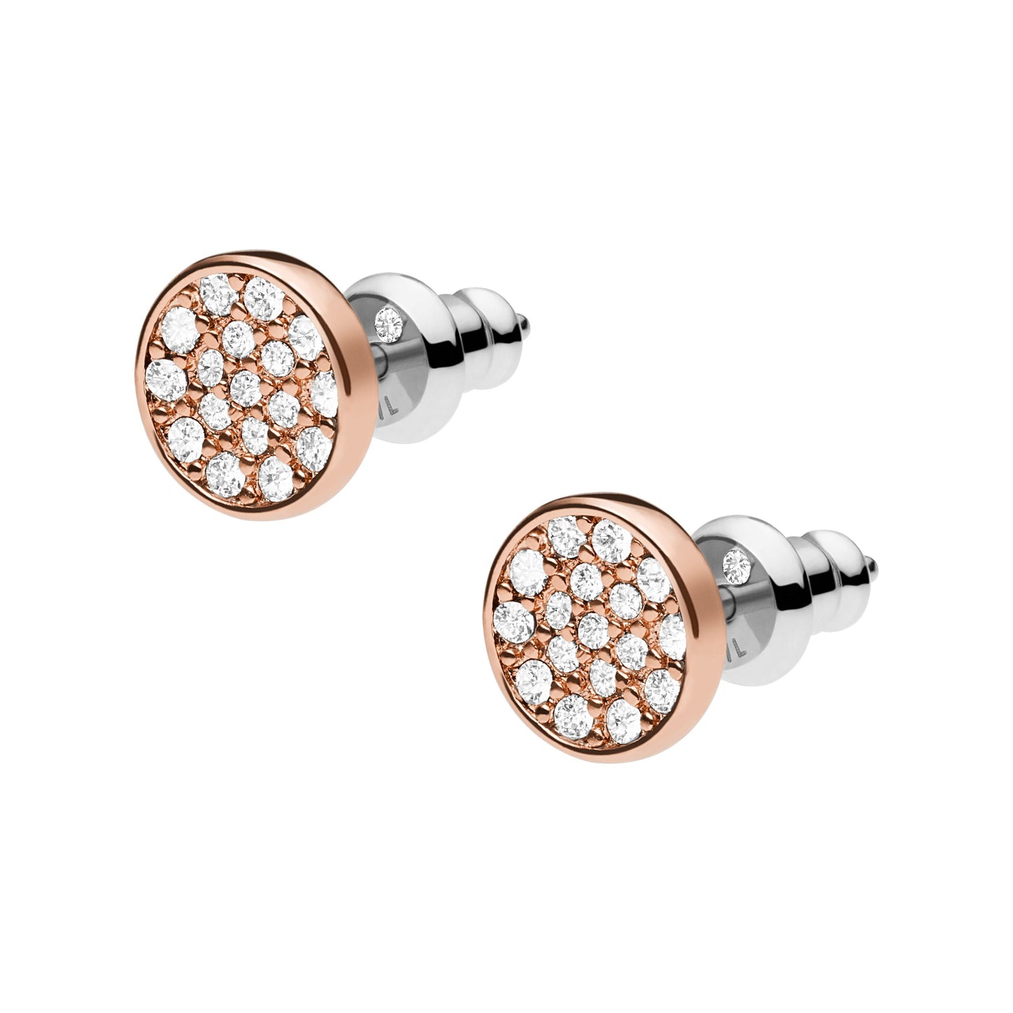 Aretes de mujer color oro rosa