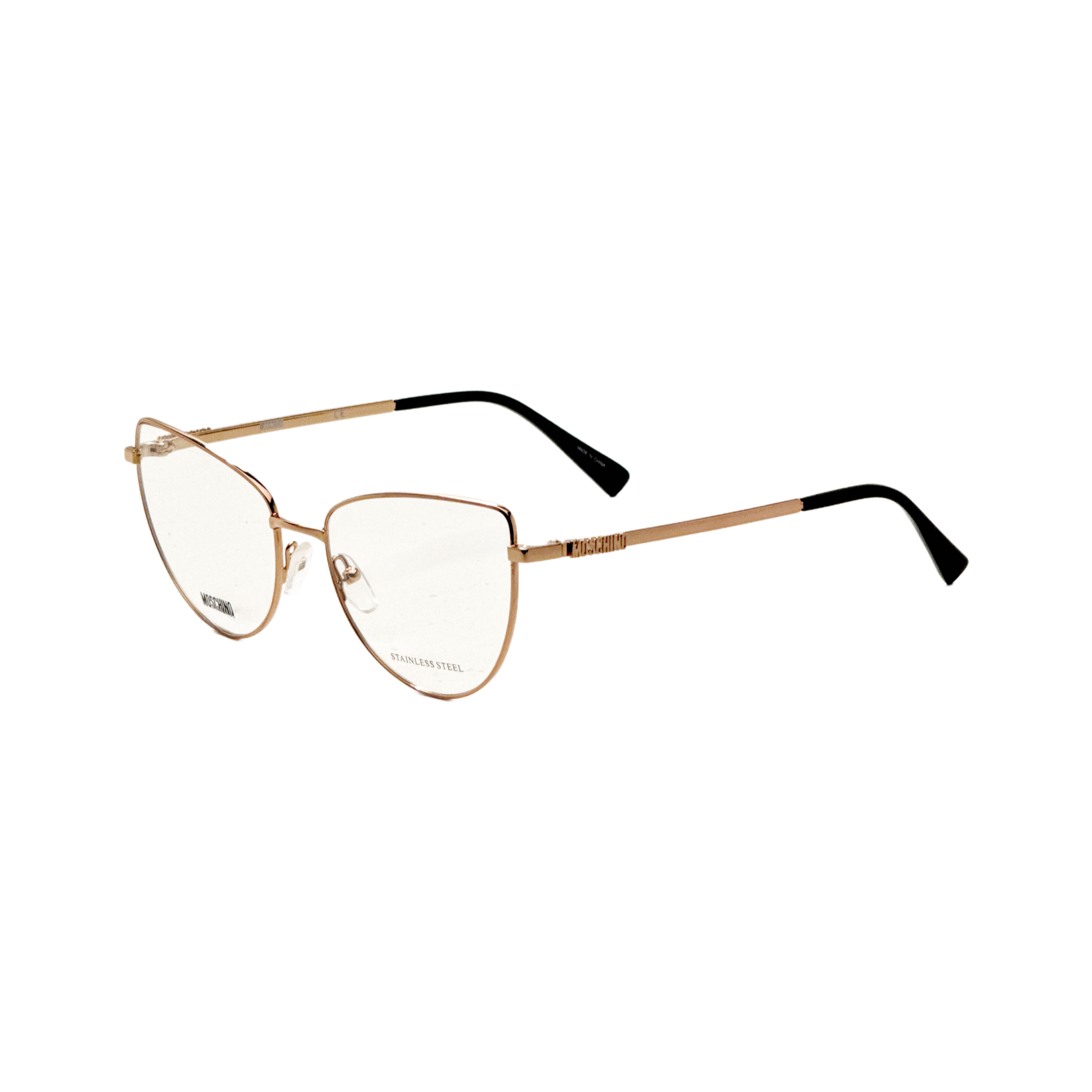 Montura para gafas de mujer 55 mm color dorado