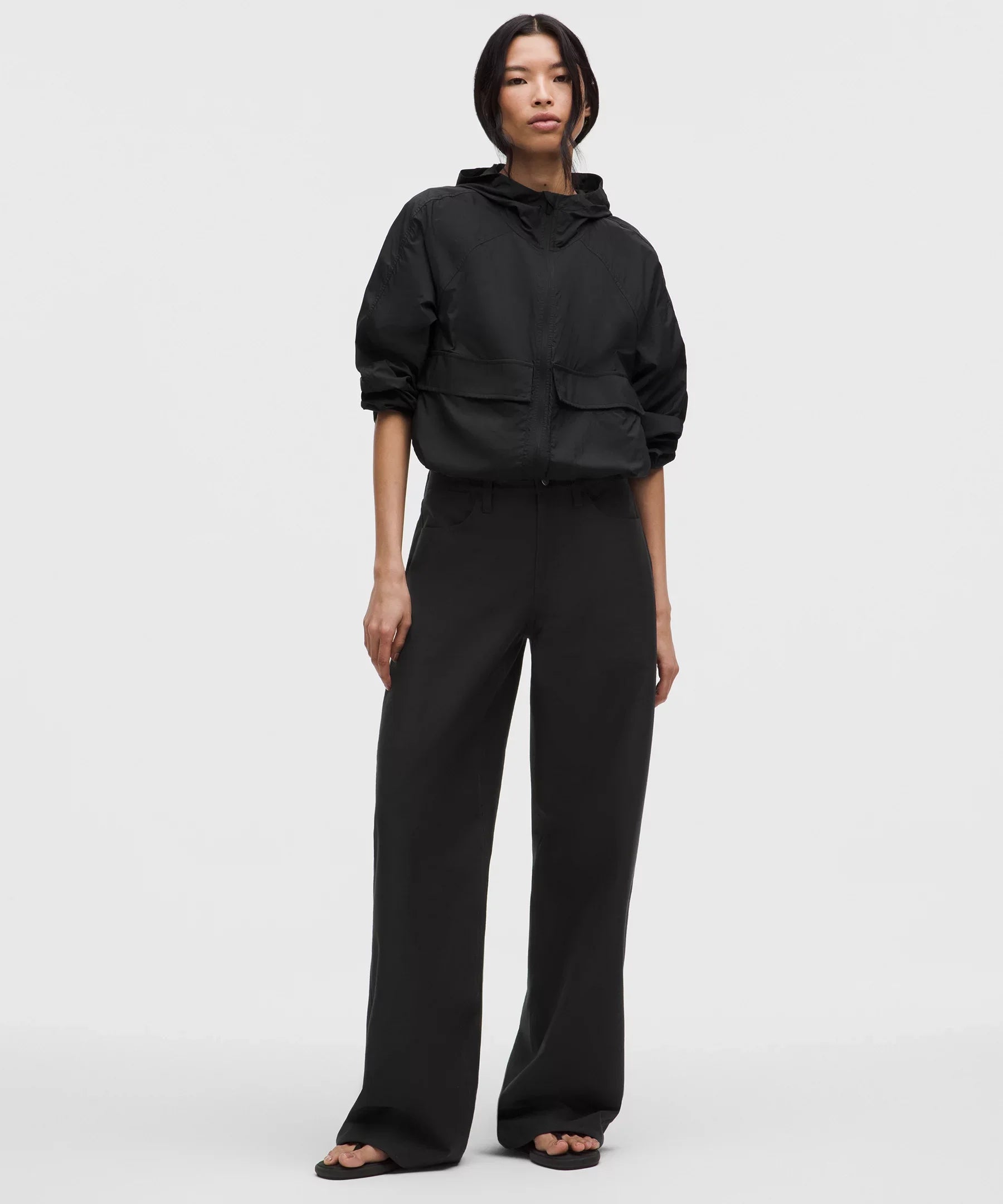 Pantalón de pierna ancha de tiro bajo