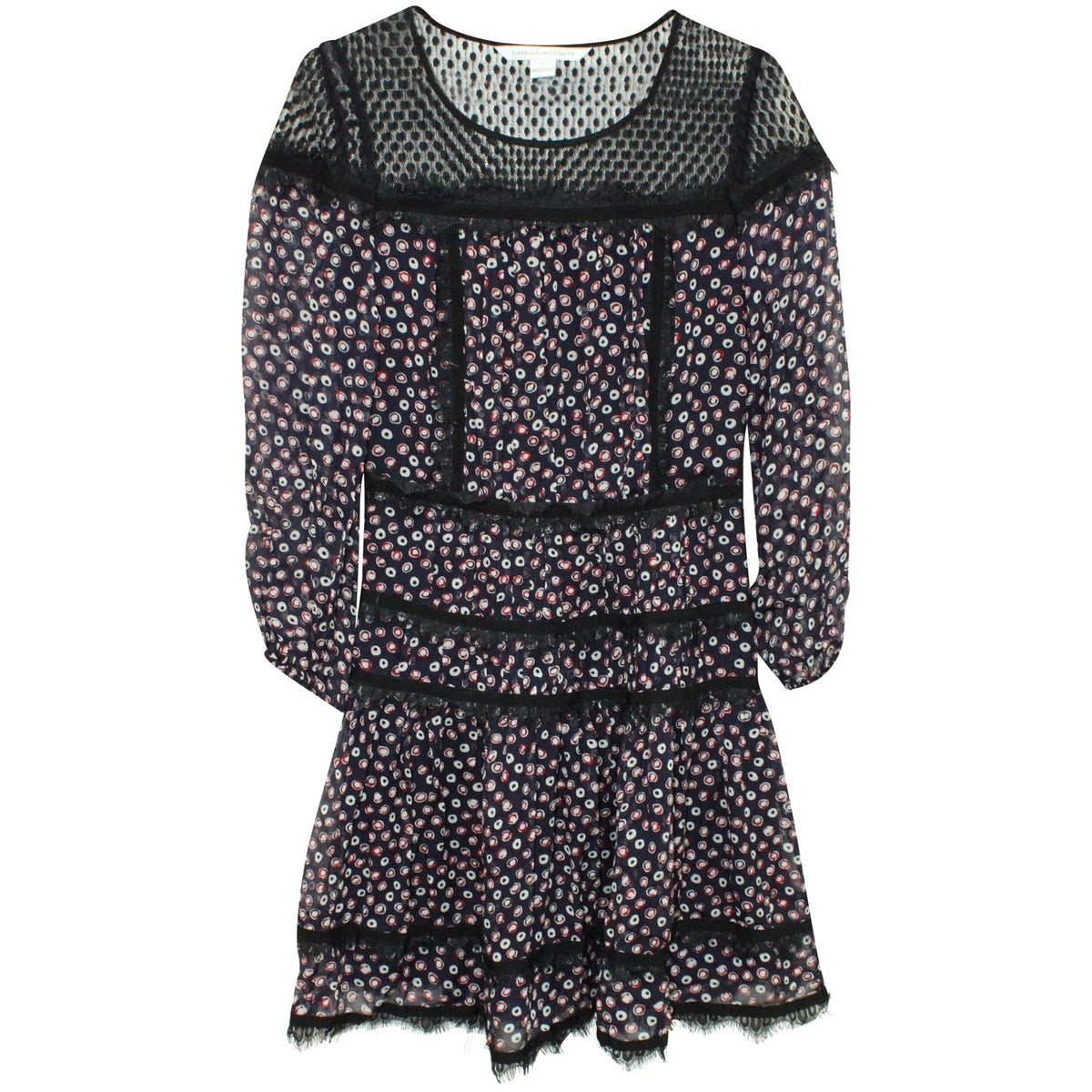 Vestido de seda midi multicolor