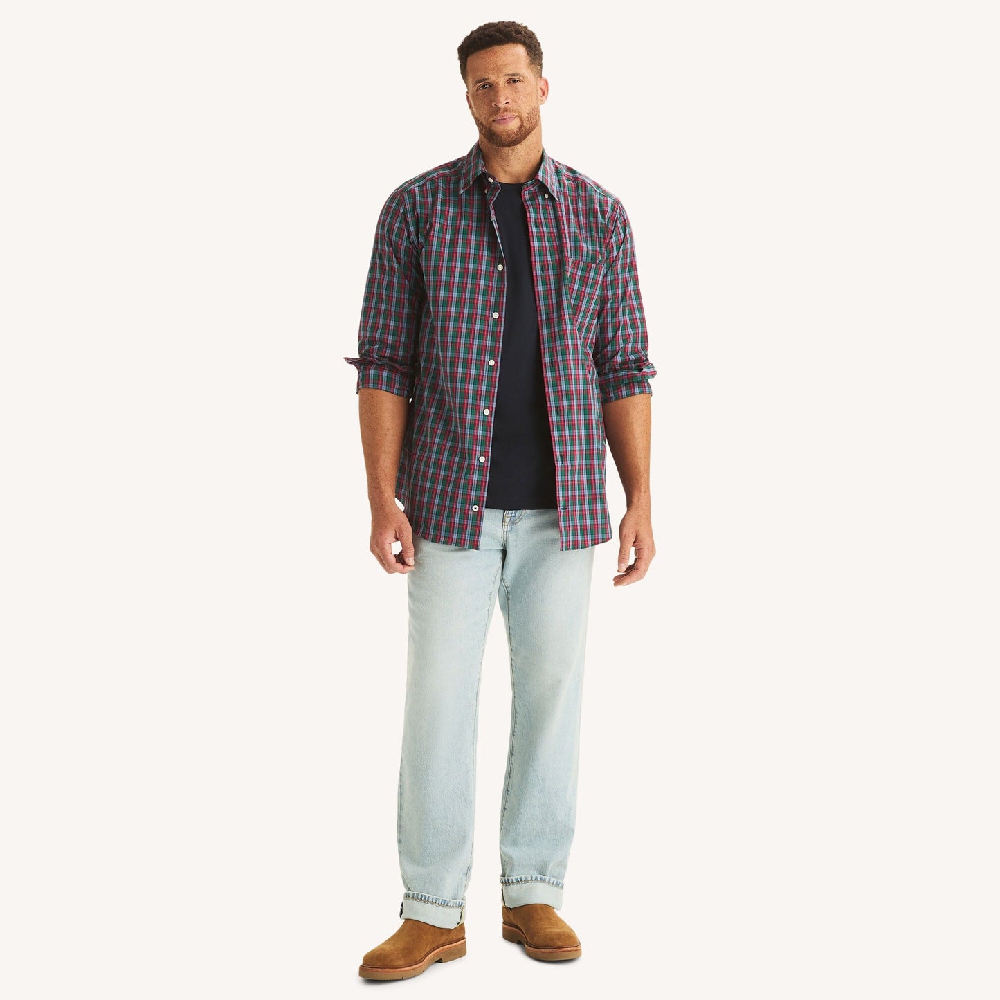 Camisa de hombre a cuadros
