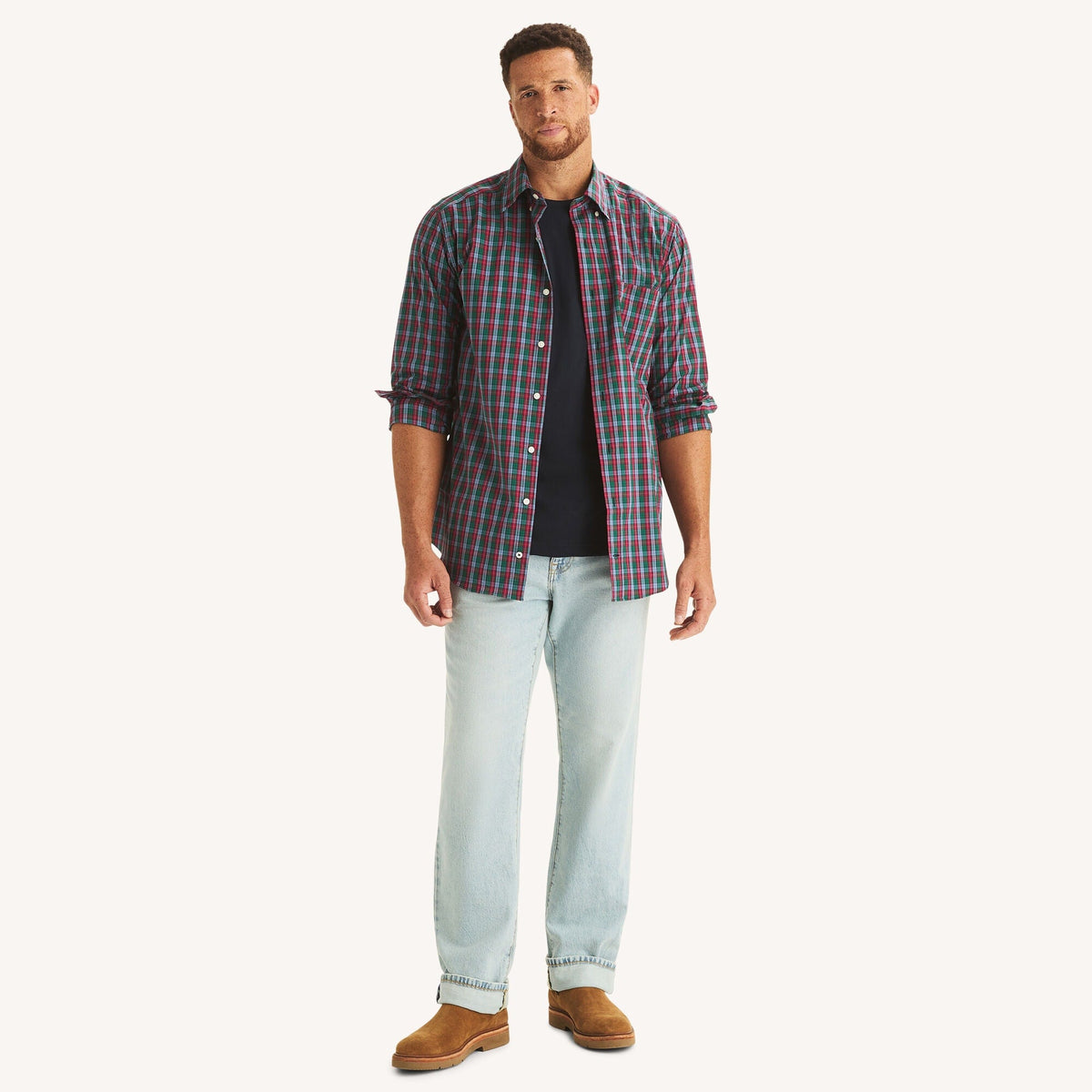 Camisa de hombre a cuadros