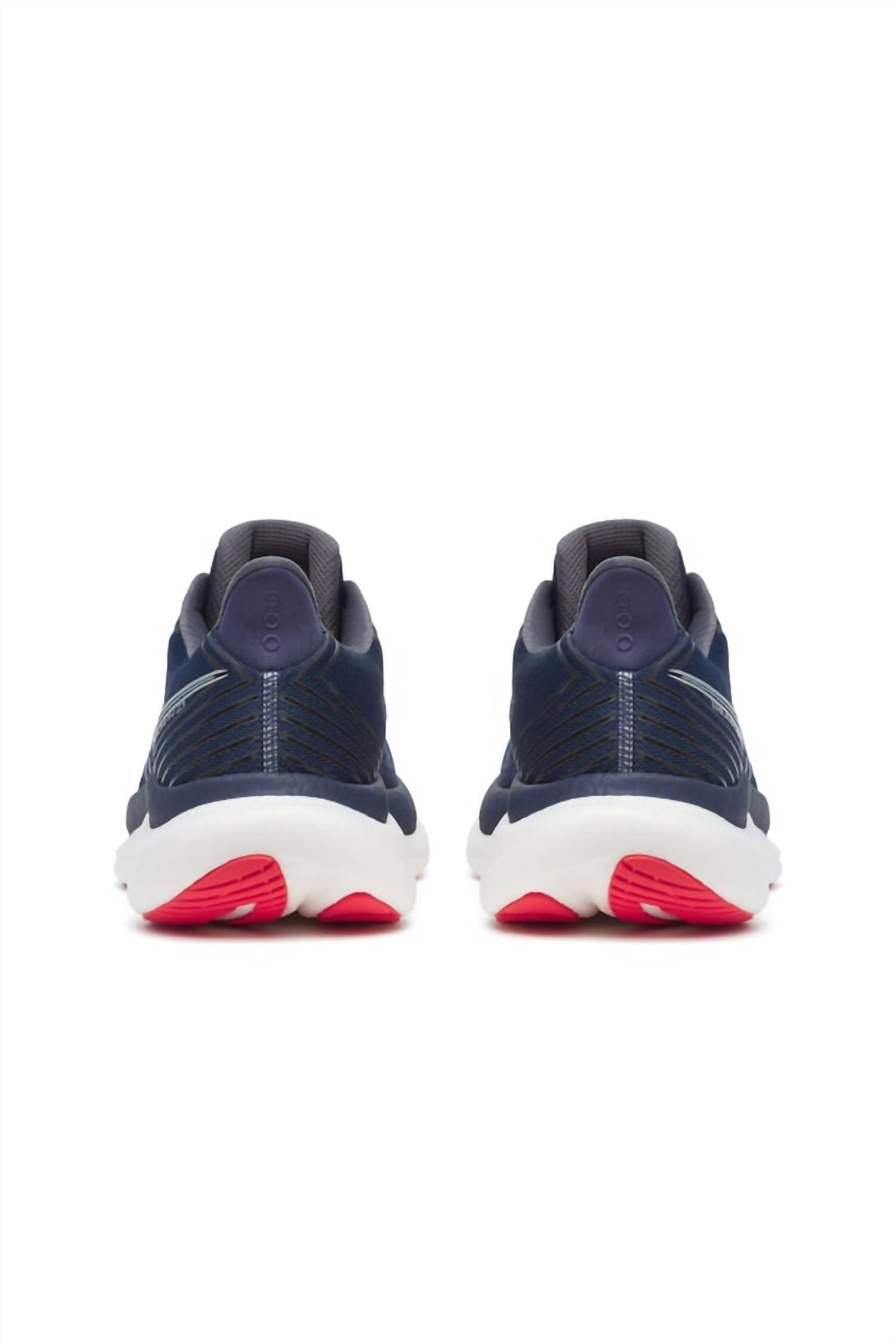 Zapatos de hombre color azul marino y rojo