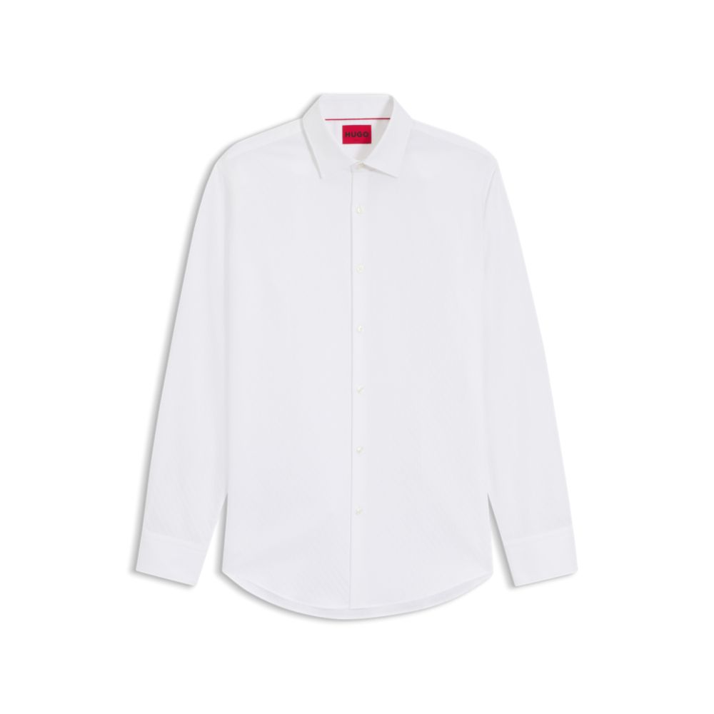 Camisa de algodón de corte ajustado