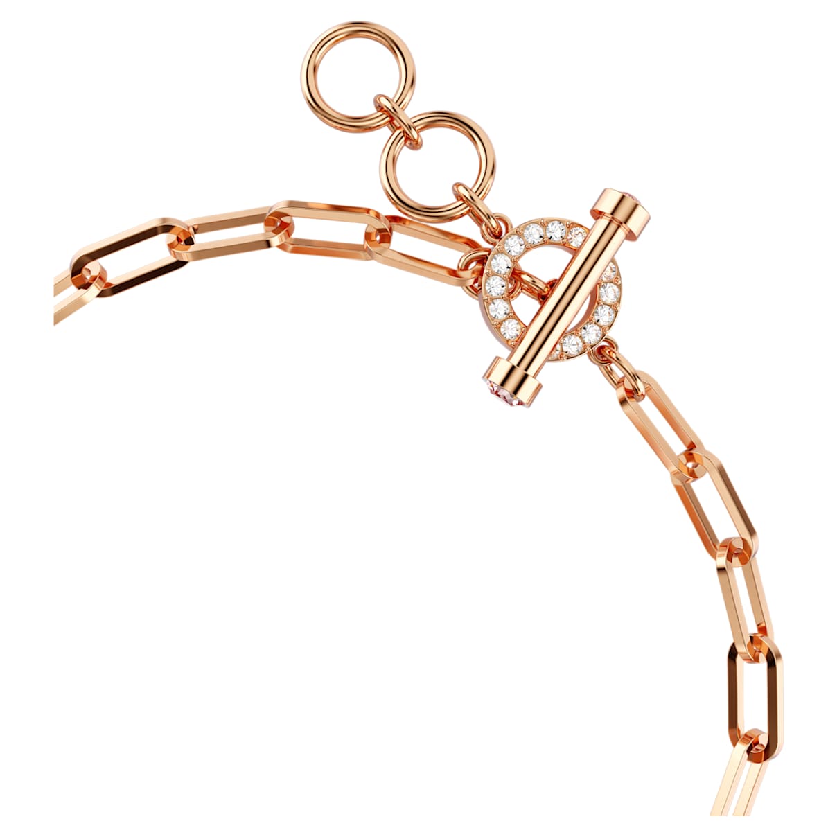 Pulsera color oro rosa y rosado