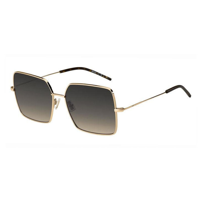 Gafas color gris y café y dorado