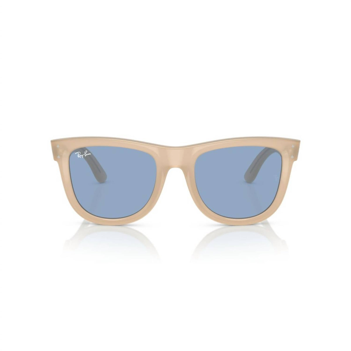 Gafas de sol unisex color azul claro y beige