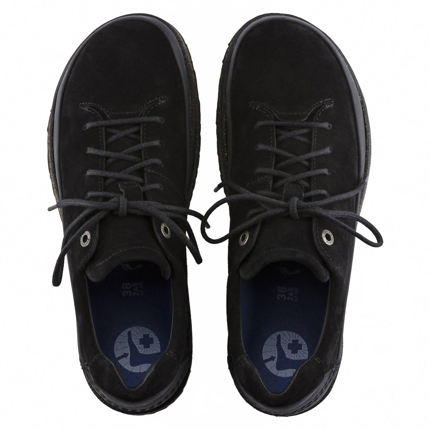 Tenis unisex de cuero color negro
