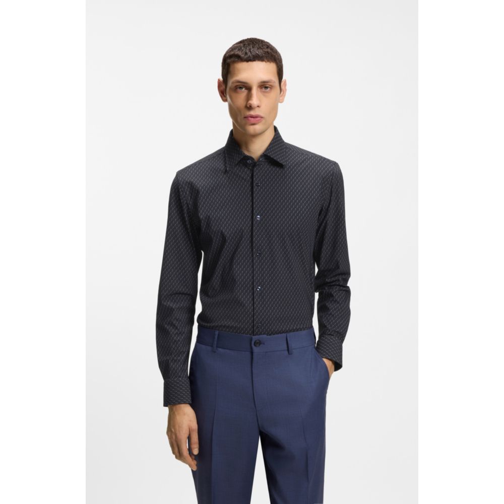 Camisa de corte ajustado con estampado