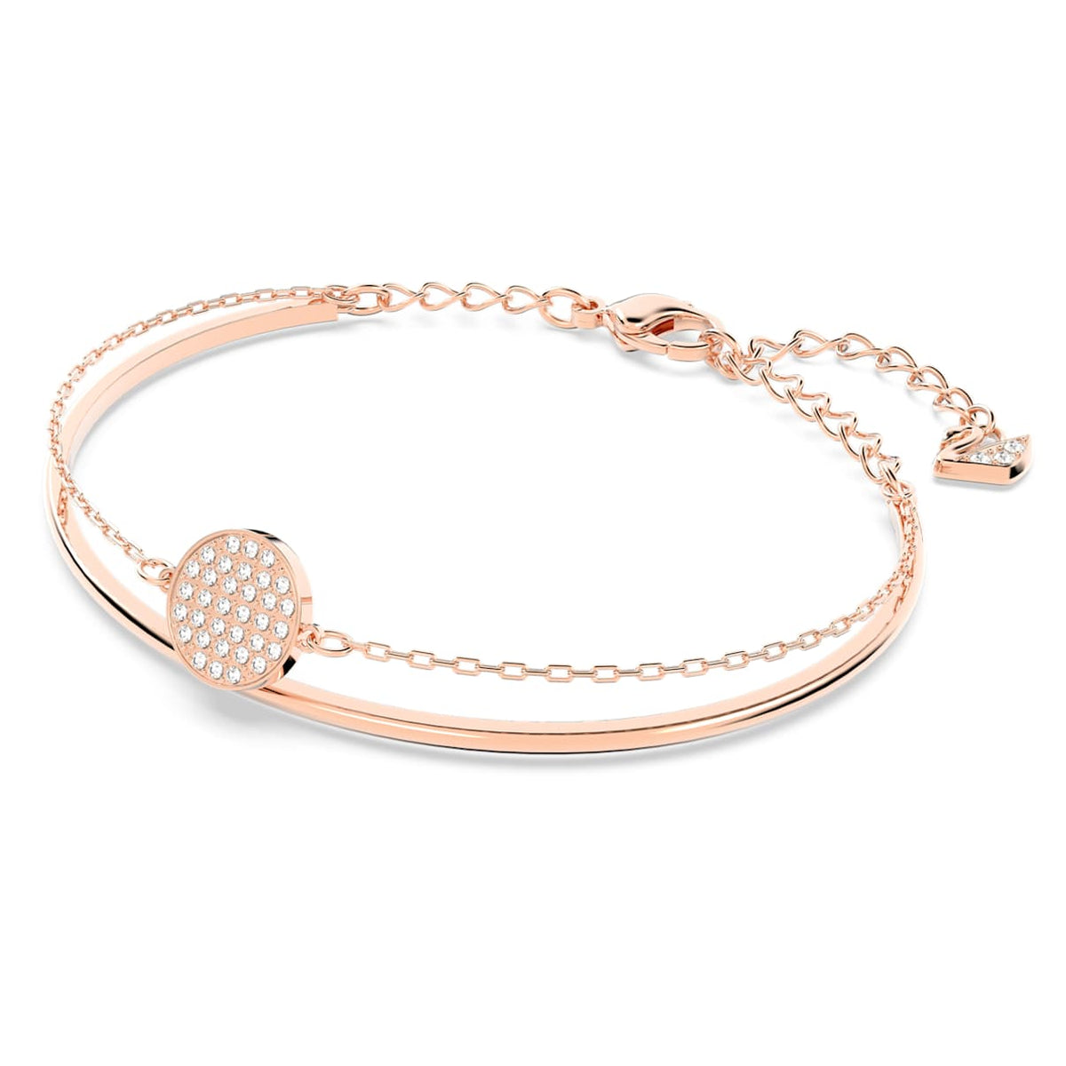 Pulsera color oro rosa y blanco