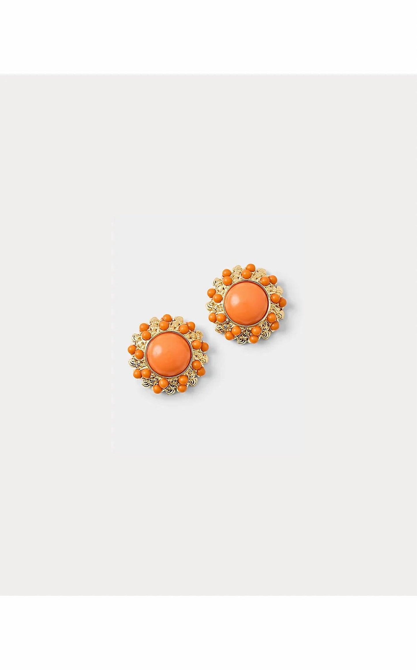 Aretes de mujer color naranja