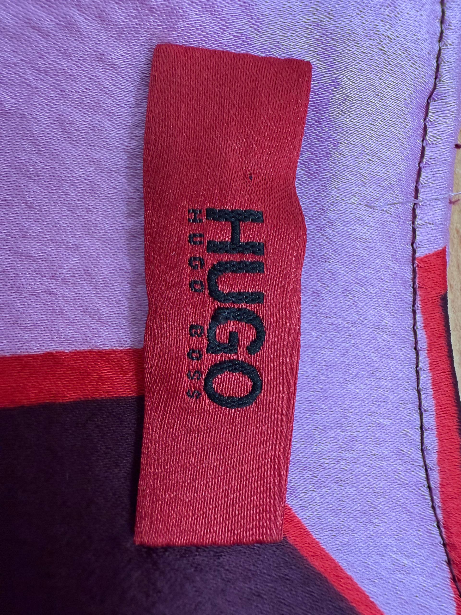 Vestido de satén midi con estampado multicolor
