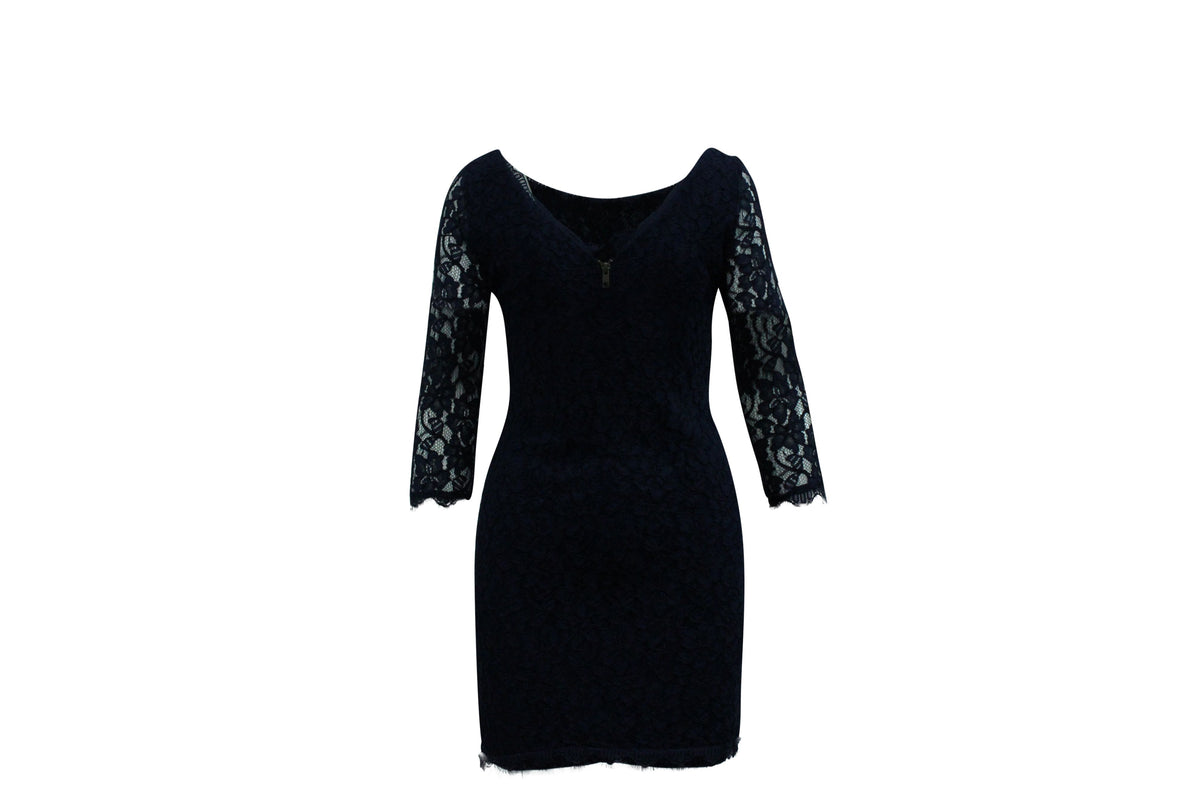 Vestido color azul marino