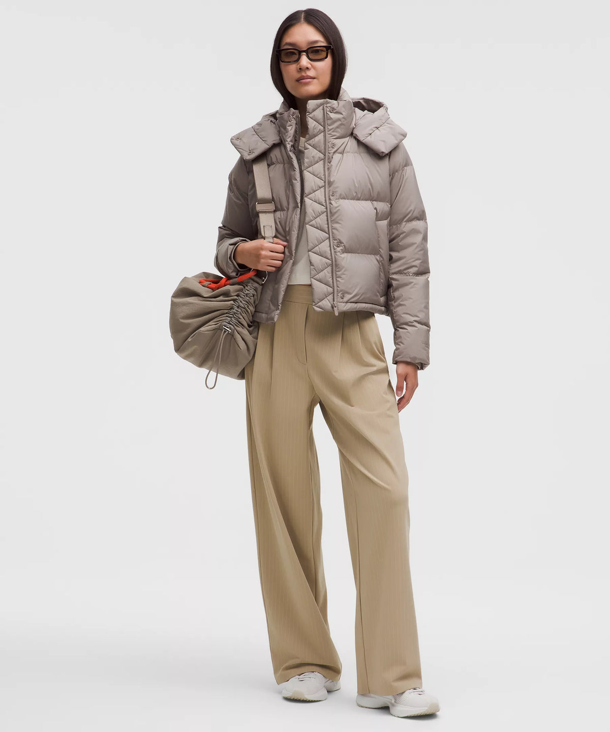 Pantalón de pierna ancha de tiro alto