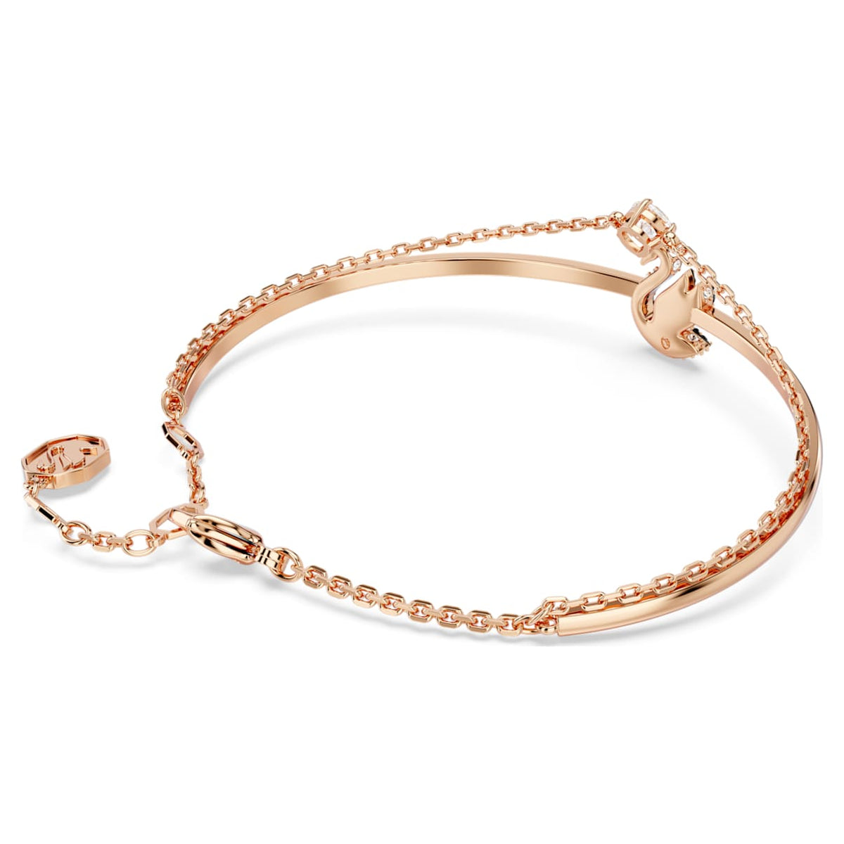 Pulsera color oro rosa y negro