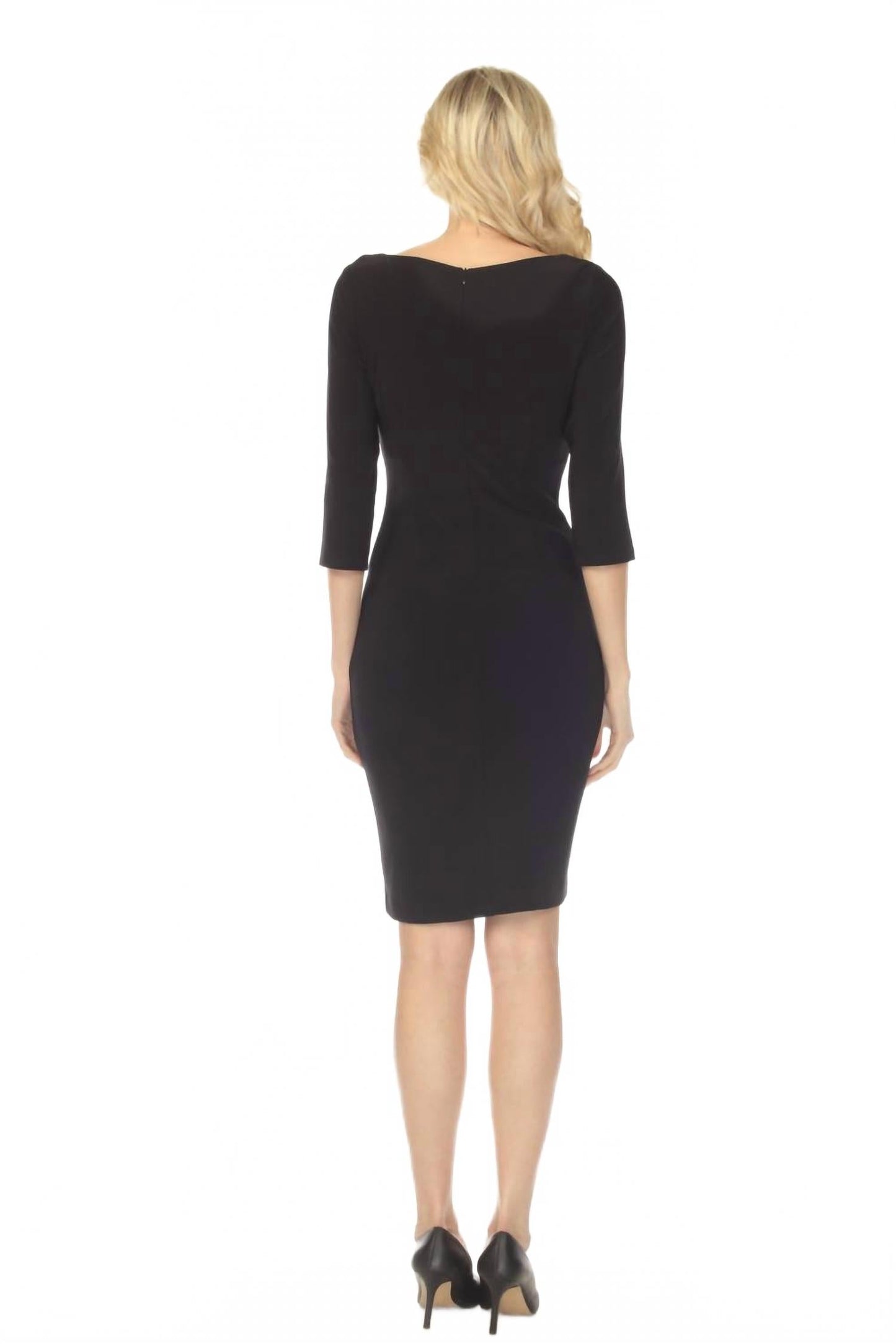 Vestido corto color negro y blanco