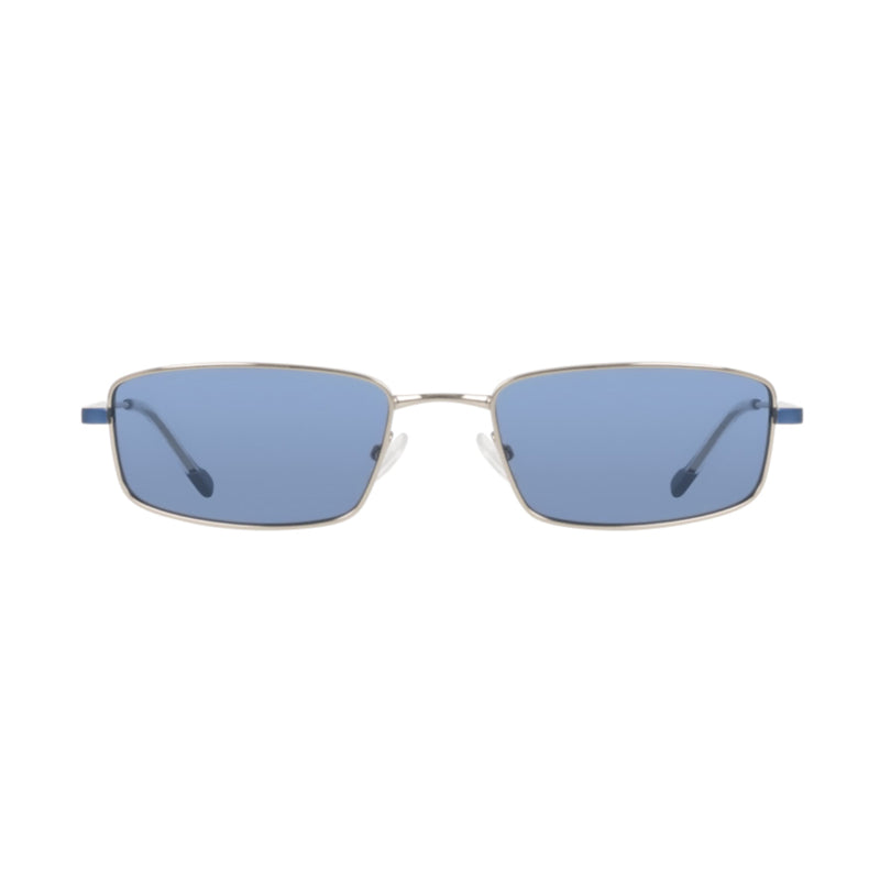 Gafas color azul y plateado
