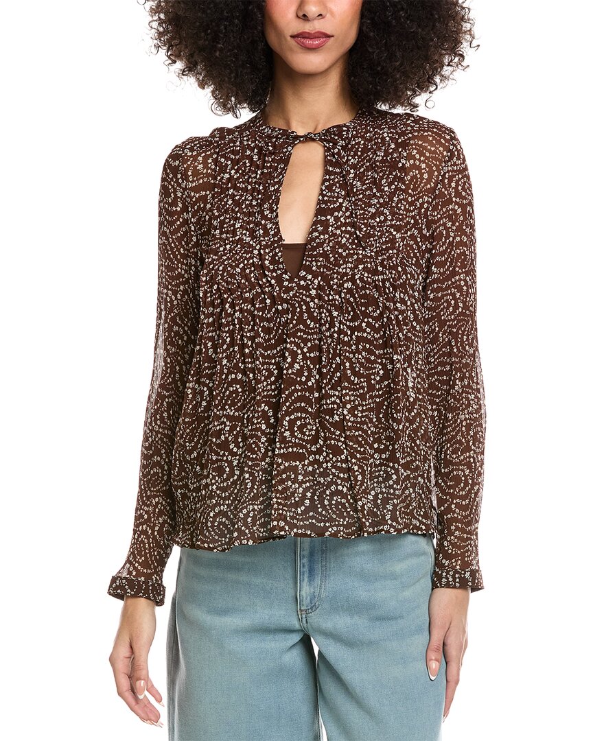 Top de mezcla de seda
