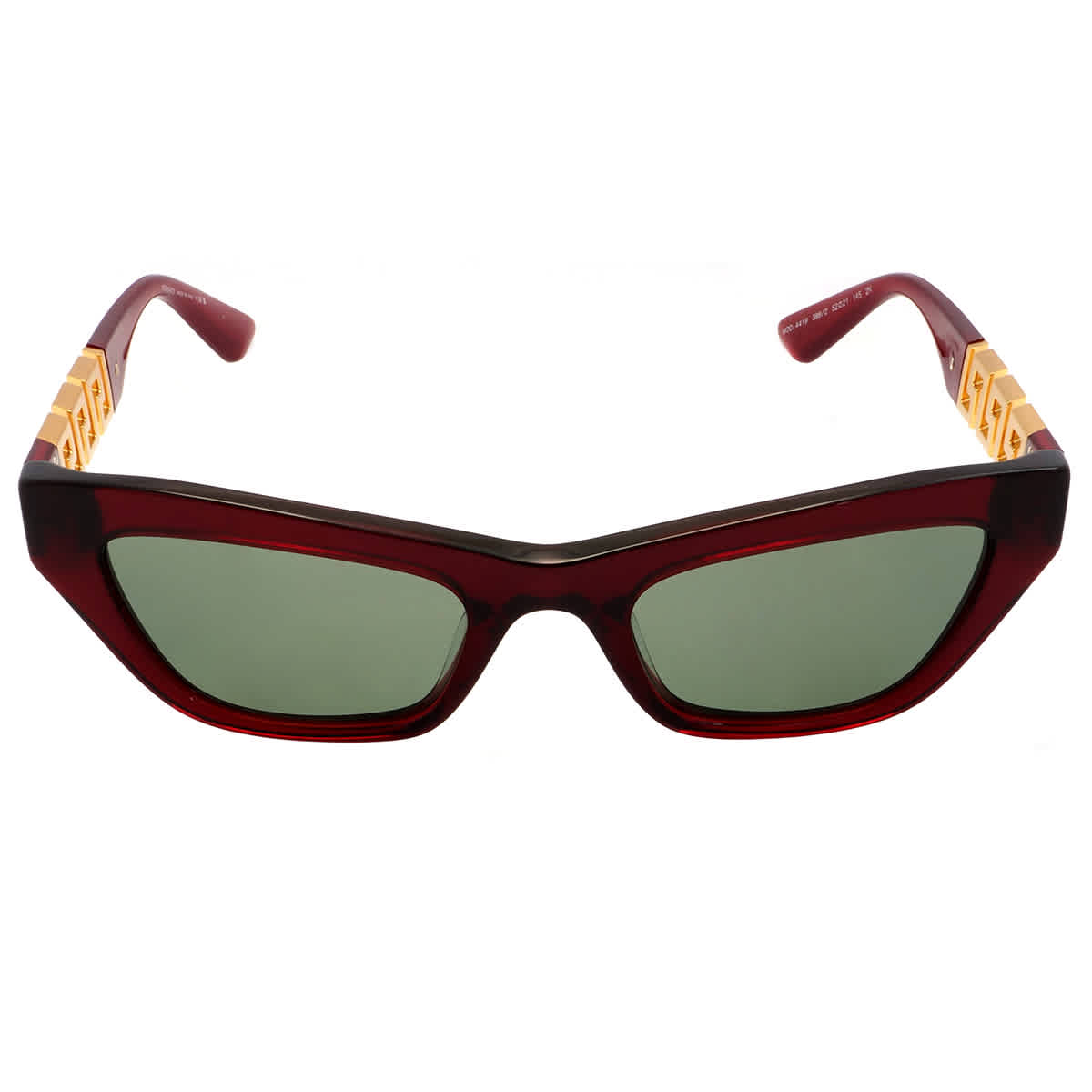 Gafas de sol de mujer de montura tipo gato color verde