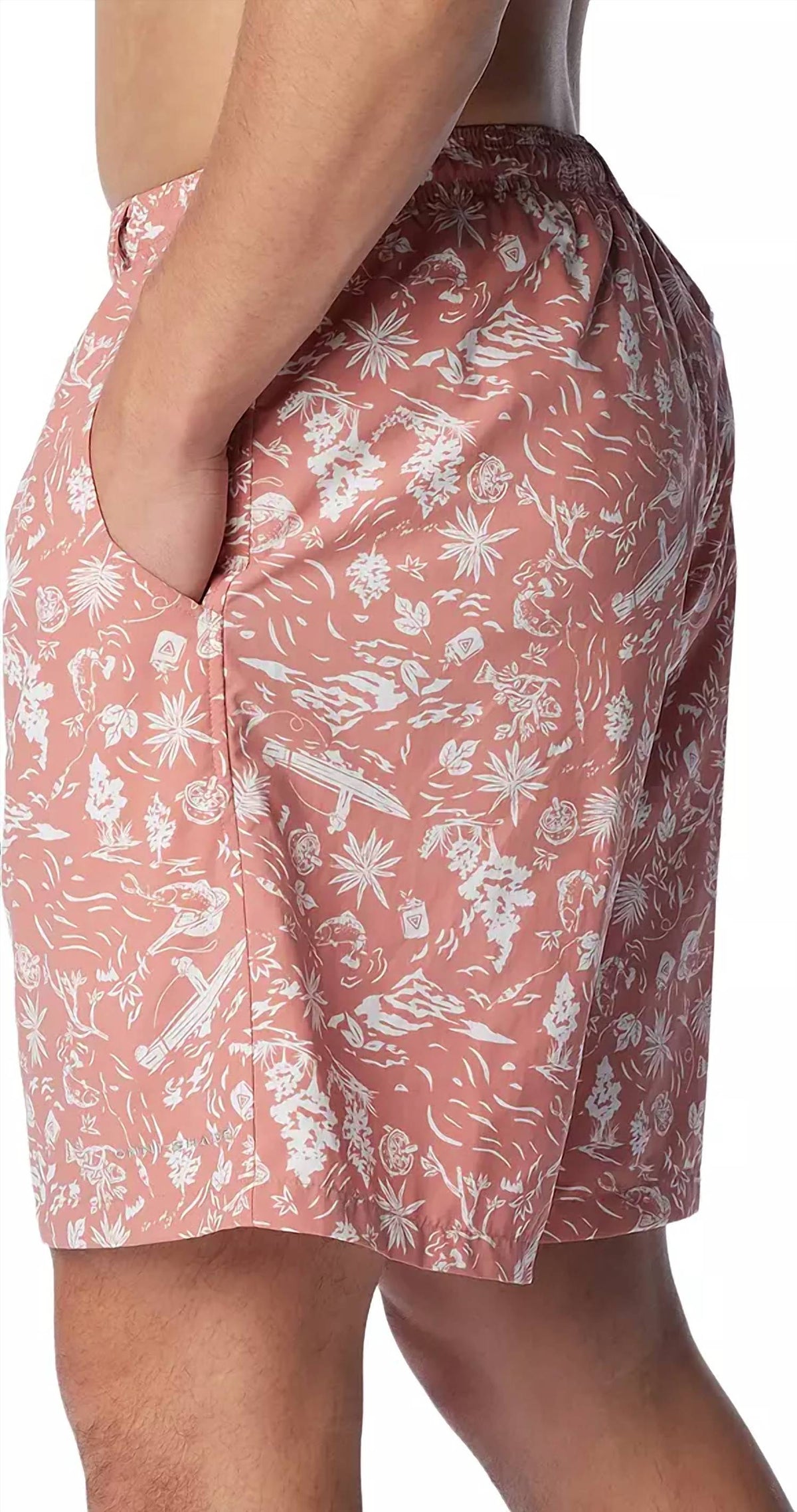 Short de hombre con estampado color rosado
