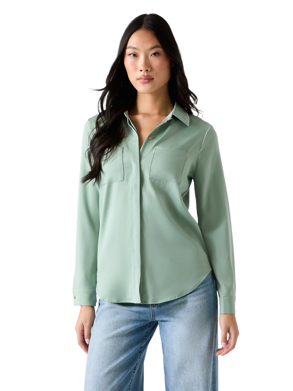 Blusa de satén