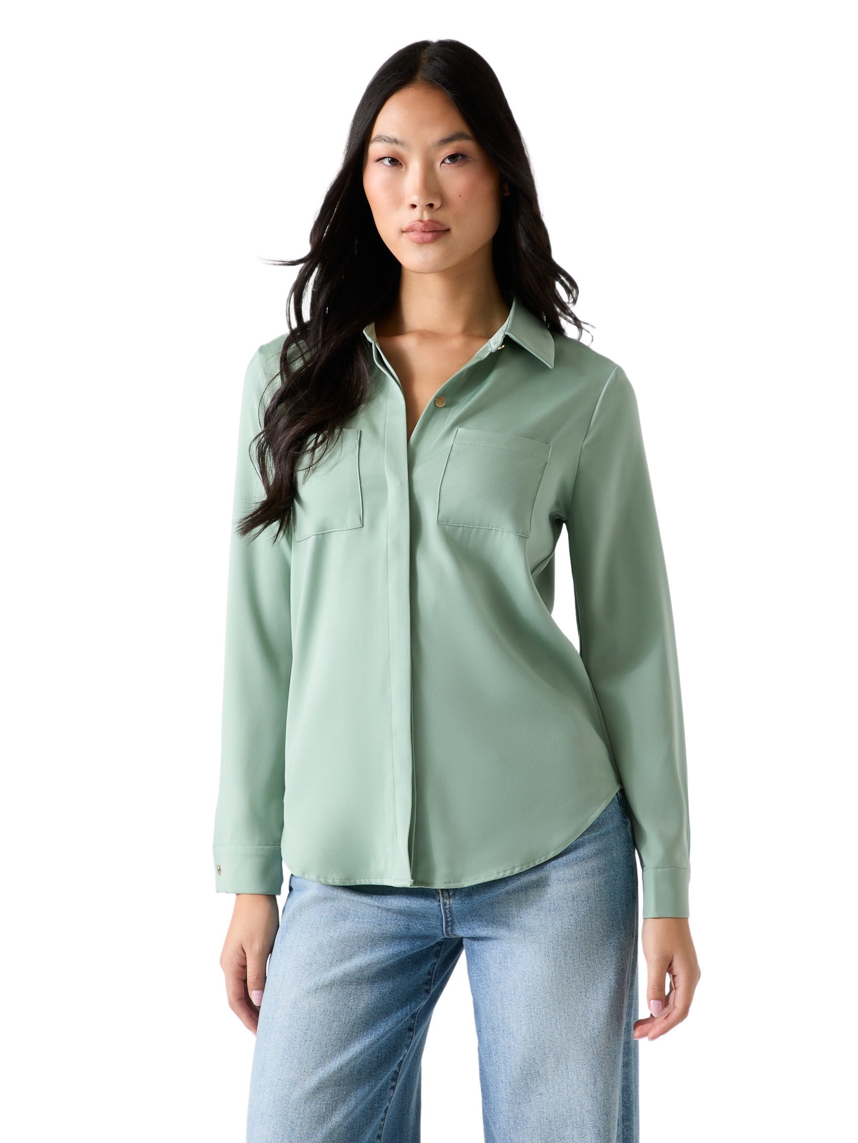 Blusa de satén