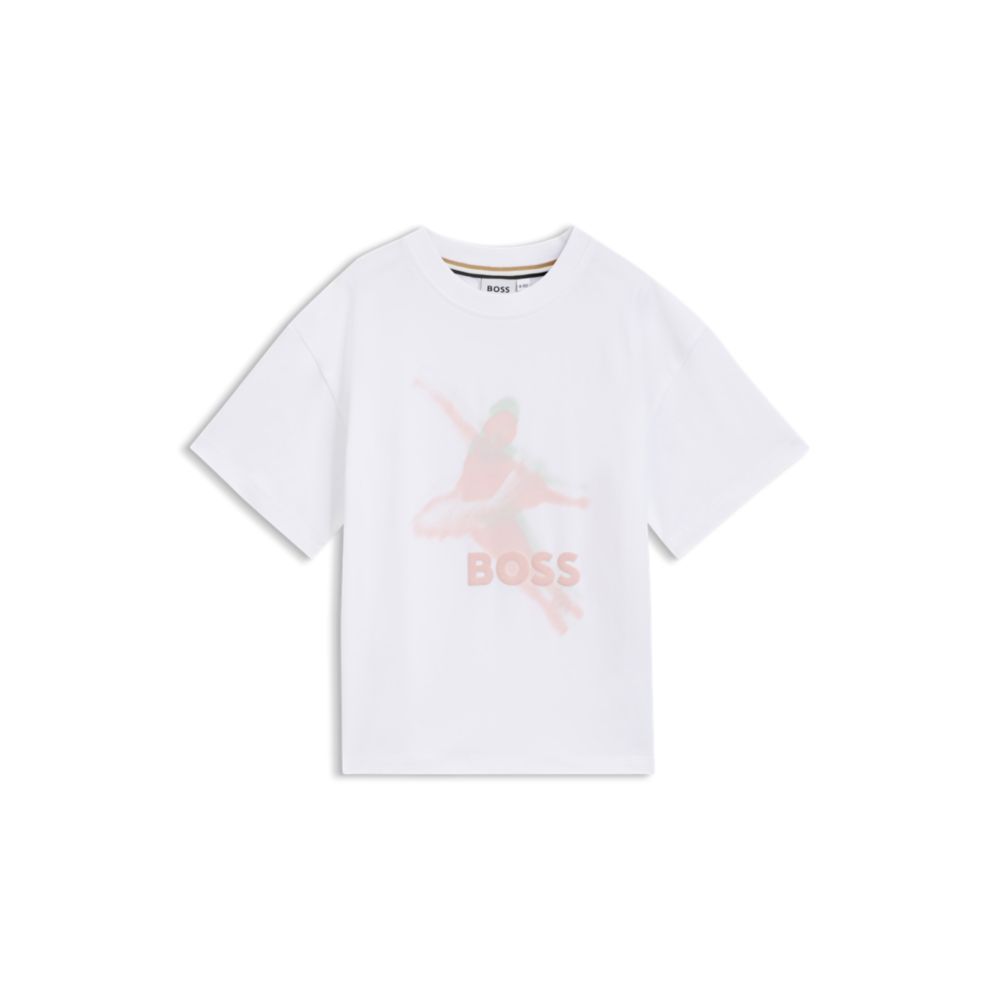 Camiseta infantil de algodón con estampado