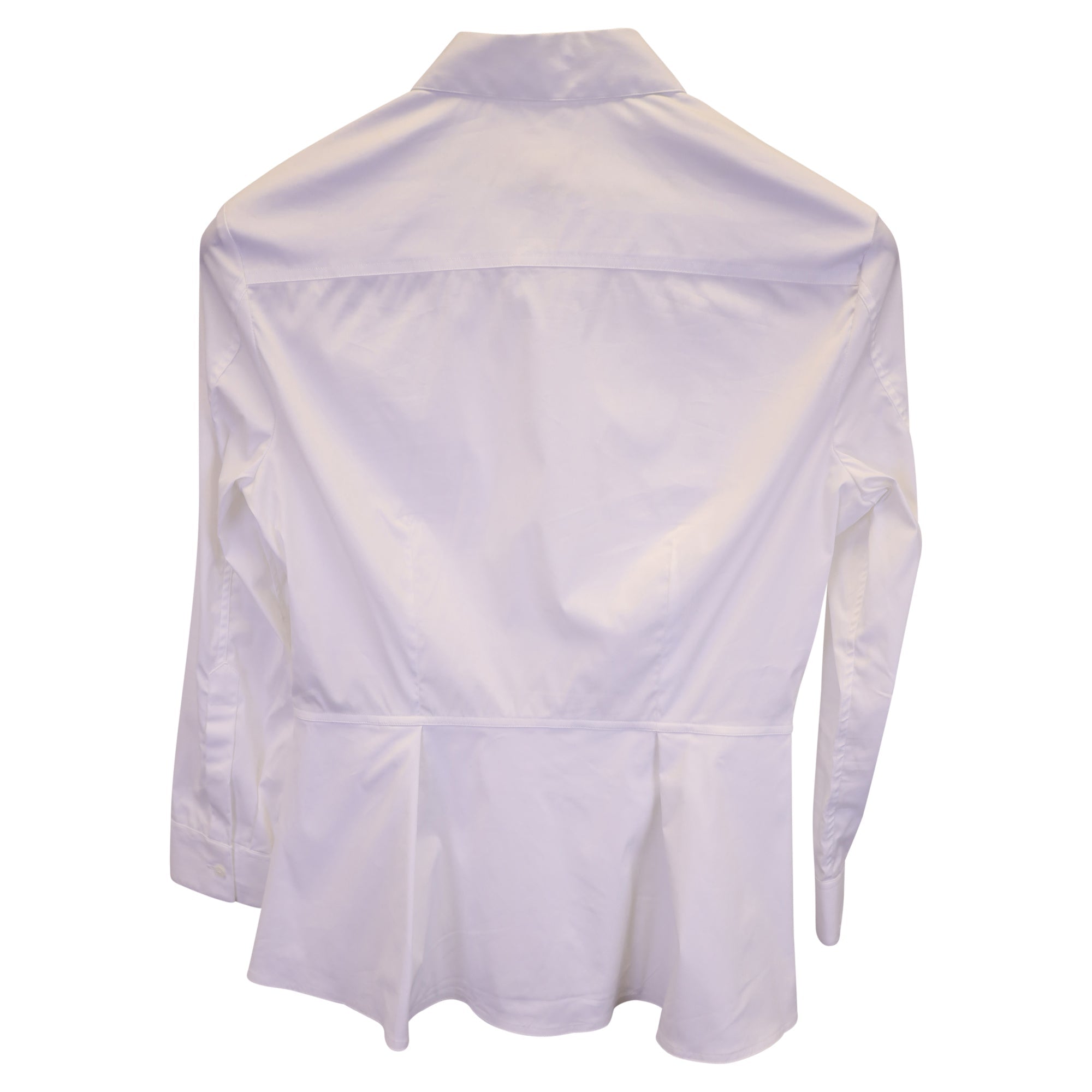 Camisa de algodón color blanco